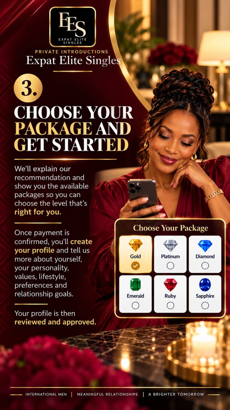 Expat Elite Singles how it works slide 3